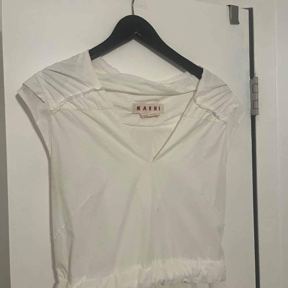 White MARNI Sleeveless Dress - Picture 5 of 9